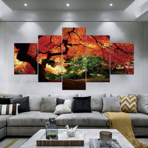 Vászon falikép szett, 5 részes, 150 X 80 cm