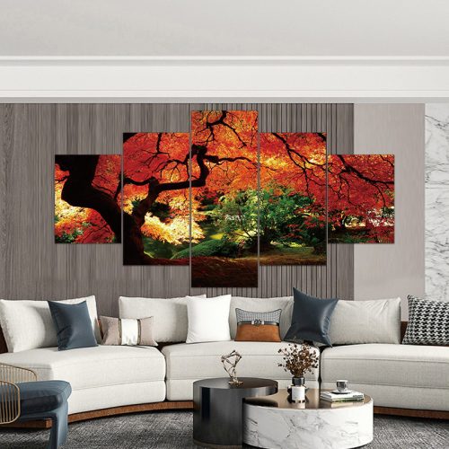 Vászon falikép szett, 5 részes, 150 X 80 cm