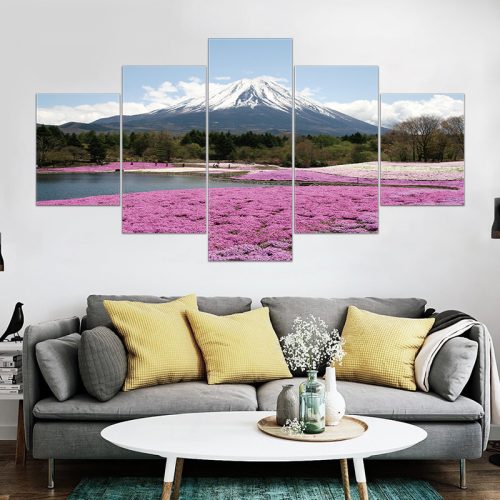 Vászon falikép szett, 5 részes, 150 X 80 cm