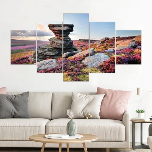 Vászon falikép szett, 5 részes, 150 X 80 cm