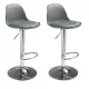 Velora Bar Line LUNA Ash - formatervezett modern bárszék szett, szürke