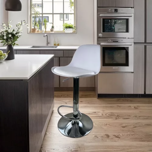 Velora Bar Line LUNA Pearl - formatervezett modern bárszék szett, fehér