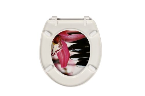 Frogee Duroplast WC ülőke - Rozsdamentes zsanérokkal - ORCHIDEA