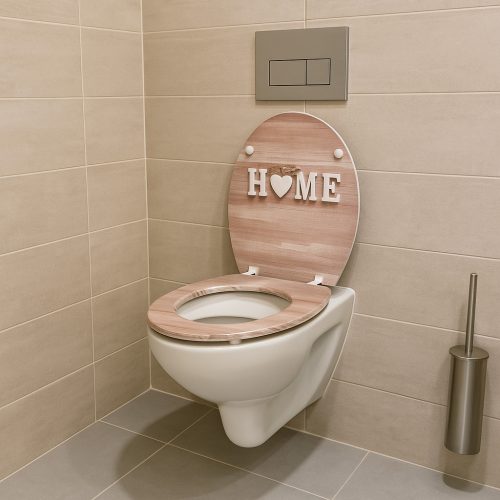 Frogee Duroplast WC ülőke - Rozsdamentes zsanérokkal - HOME