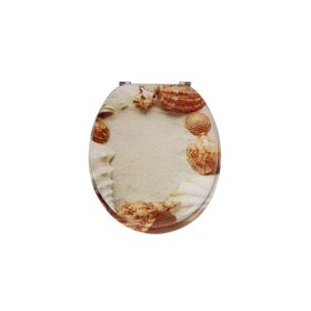 Frogee MDF WC ülőke - Rozsdamentes zsanérokkal - SHELLS