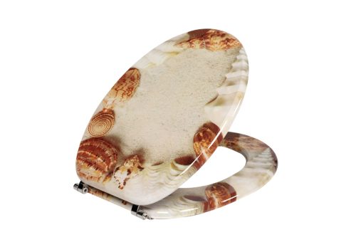 Frogee MDF WC ülőke - Rozsdamentes zsanérokkal - SHELLS