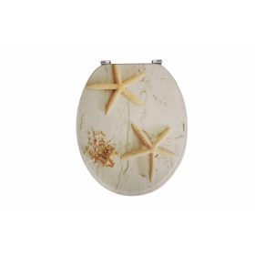 Frogee MDF WC ülőke - Rozsdamentes zsanérokkal - SANDY