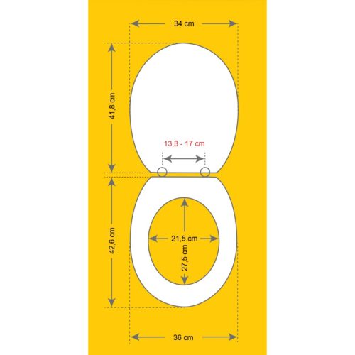 Frogee MDF WC ülőke - Rozsdamentes zsanérokkal - ROPEHEART