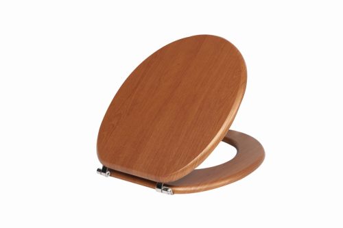 Frogee MDF WC ülőke - Rozsdamentes zsanérokkal - CHERRY