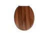 Frogee MDF WC ülőke - Rozsdamentes zsanérokkal - WALNUT