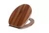 Frogee MDF WC ülőke - Rozsdamentes zsanérokkal - WALNUT