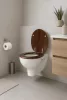 Frogee MDF WC ülőke - Rozsdamentes zsanérokkal - WALNUT