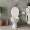 Frogee MDF WC ülőke - Rozsdamentes zsanérokkal - FEHÉR