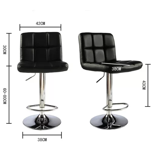 Velora Bar Line STELLA Onyx – klasszikus bárszék szett, fekete