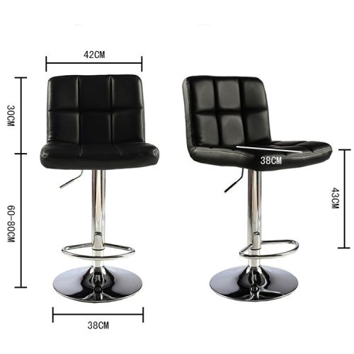 Velora Bar Line STELLA Midnight – klasszikus bárszék szett, antracit