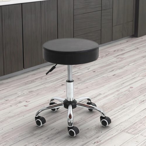 Velora Saloon Line AURORA Onyx – gurulós fodrász szék, fekete