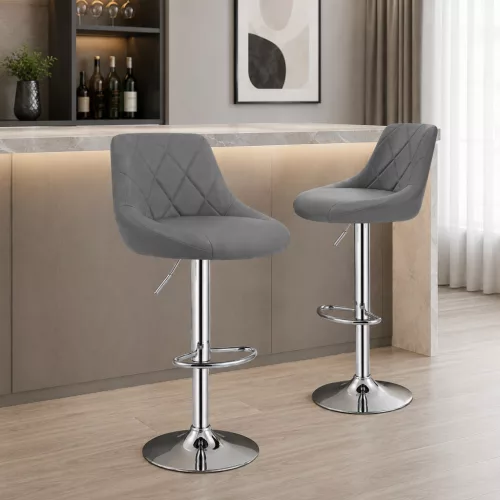 Velora Bar Line SOLARA Midnight Gray – prémium bárszék szett, sötétszürke