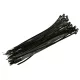 PVC gyorskötöző, FEKETE 120X2.5mm, 50 db/csomag