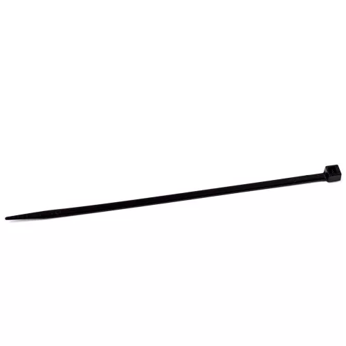 PVC gyorskötöző, FEKETE 120X2.5mm, 50 db/csomag
