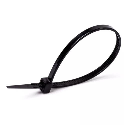 PVC gyorskötöző, FEKETE 200X3.6mm, 50 db/csomag