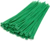 PVC gyorskötöző, ZÖLD 200X2.5mm, 50 db/csomag