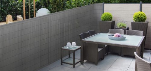 Műbambusz belátásgátló, Szürke, 0,9m X 3m, 1300g/m2