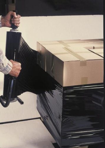 Fekete Raklap Csomagoló Stretch Fólia – 2,85 Kg - 25 mikron