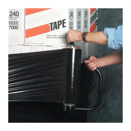 Fekete Raklap Csomagoló Stretch Fólia – 2,85 Kg - 25 mikron