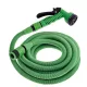 Premium zsugorodó flexibilis locsolószett, 7.5-22.5m, zöld