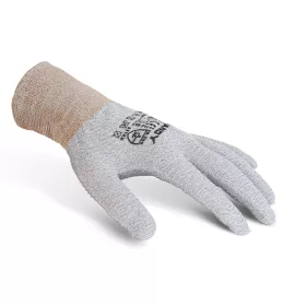   Csúszásmentes poliészter–spandex védőkesztyű - "L" - rugalmas, vékony, légáteresztő - 1 pár