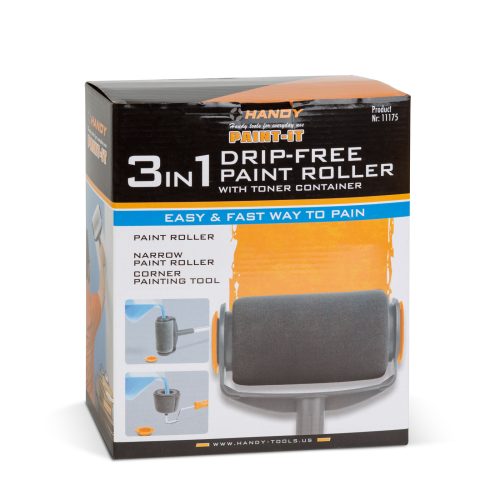 Csepegésmentes festőhenger festékadagoló tartállyal