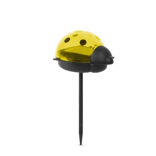 LED-es szolár lámpa - katica - hidegfehér - piros / sárga - 75 x 60 x 140 mm