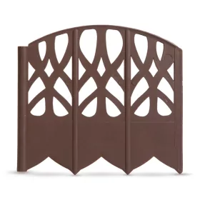   Virágágyás szegély / kerítés - 16 x 15 cm - barna - 20 db / csomag