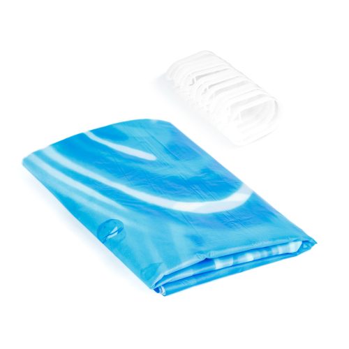 Zuhanyfüggöny - 3 féle - kék, tavasz, kockás mintás - 180 x 180 cm