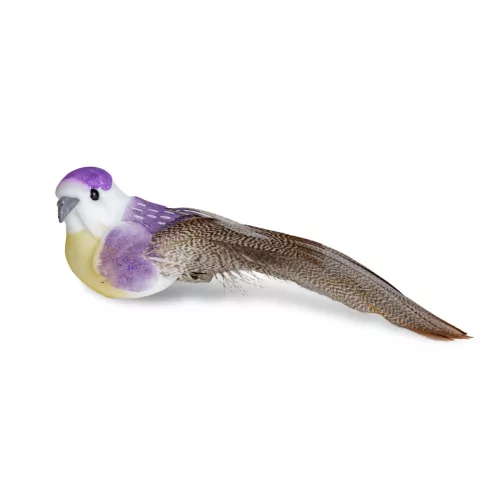 Kerti dekoráció - madárka - 12 cm - csipeszes - 2 db / csomag