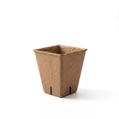 Palántanevelő cserép - 6 x 6 cm - négyzet, papír - 12 db / csomag