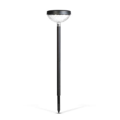 Leszúrható szolár lámpa - 1 + 1 melegfehér / RGB SMD LED - fekete - 53 x 11,4 cm