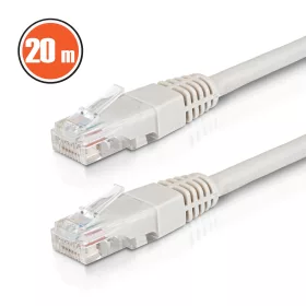 Patch kábel - UTP - CAT6 - CCA - 20 m - szürke