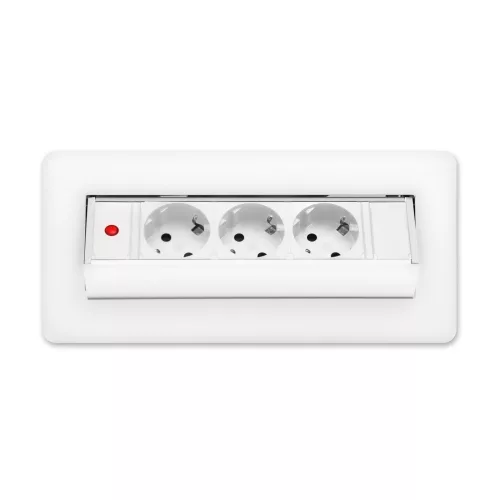 Rejtett elosztó - 3-as - Felnyíló kivitel - fehér
