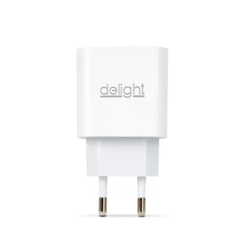 Adapter - Type-C - gyorstöltő, PD20W - fehér