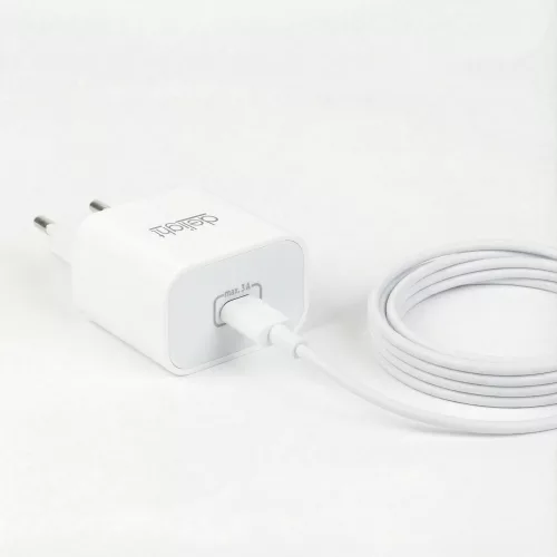 Adapter - Type-C - gyorstöltő, PD20W - fehér