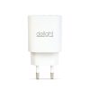 Hálózati Adapter USB + Type-C PD20W gyorstöltéssel - fehér