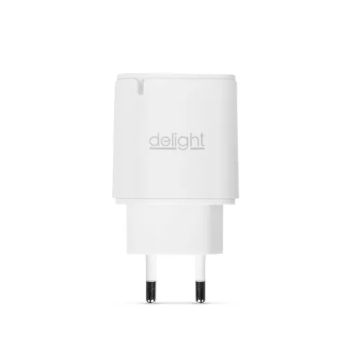 Adapter - Type-C - gyorstöltő, PD20W - fehér