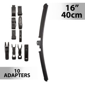 Ablaktörlő 16"/40 cm - 10 db adapterrel