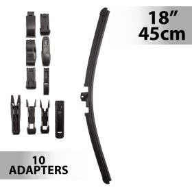 Ablaktörlő 18"/45 cm - 10 db adapterrel