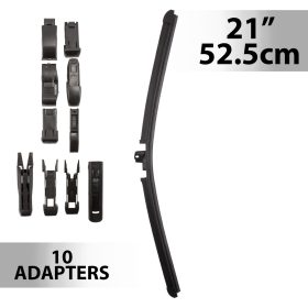 Ablaktörlő 21"/52,5 cm - 10 db adapterrel