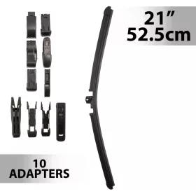 Ablaktörlő 21"/52,5 cm - 10 db adapterrel