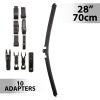 Ablaktörlő 28"/70 cm - 10 db adapterrel
