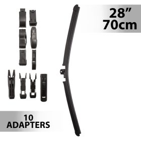 Ablaktörlő 28"/70 cm - 10 db adapterrel