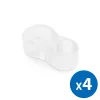 Ajtóütköző szett kilincsre - átlátszó - 4 db / csomag